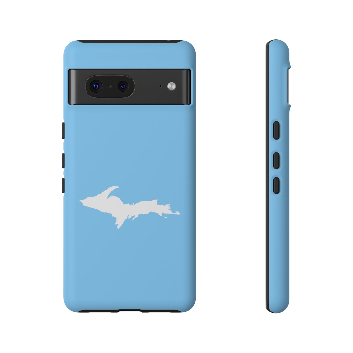 Michigan Upper Peninsula Tough Phone Case (DTW Blue w/ UP Outline) | Samsung & Pixel Android