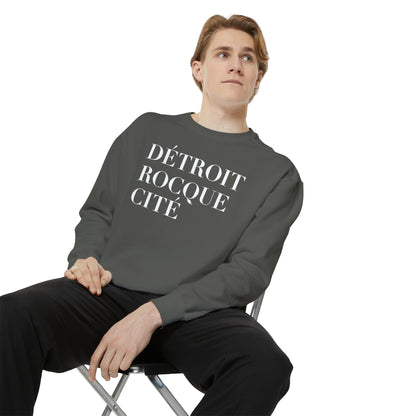 'Détroit Rocque Cité' Sweatshirt | Unisex Garment Dyed