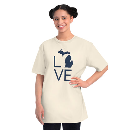 Michigan 'Love' T-Shirt (Thin Sans Font) | Organic Unisex