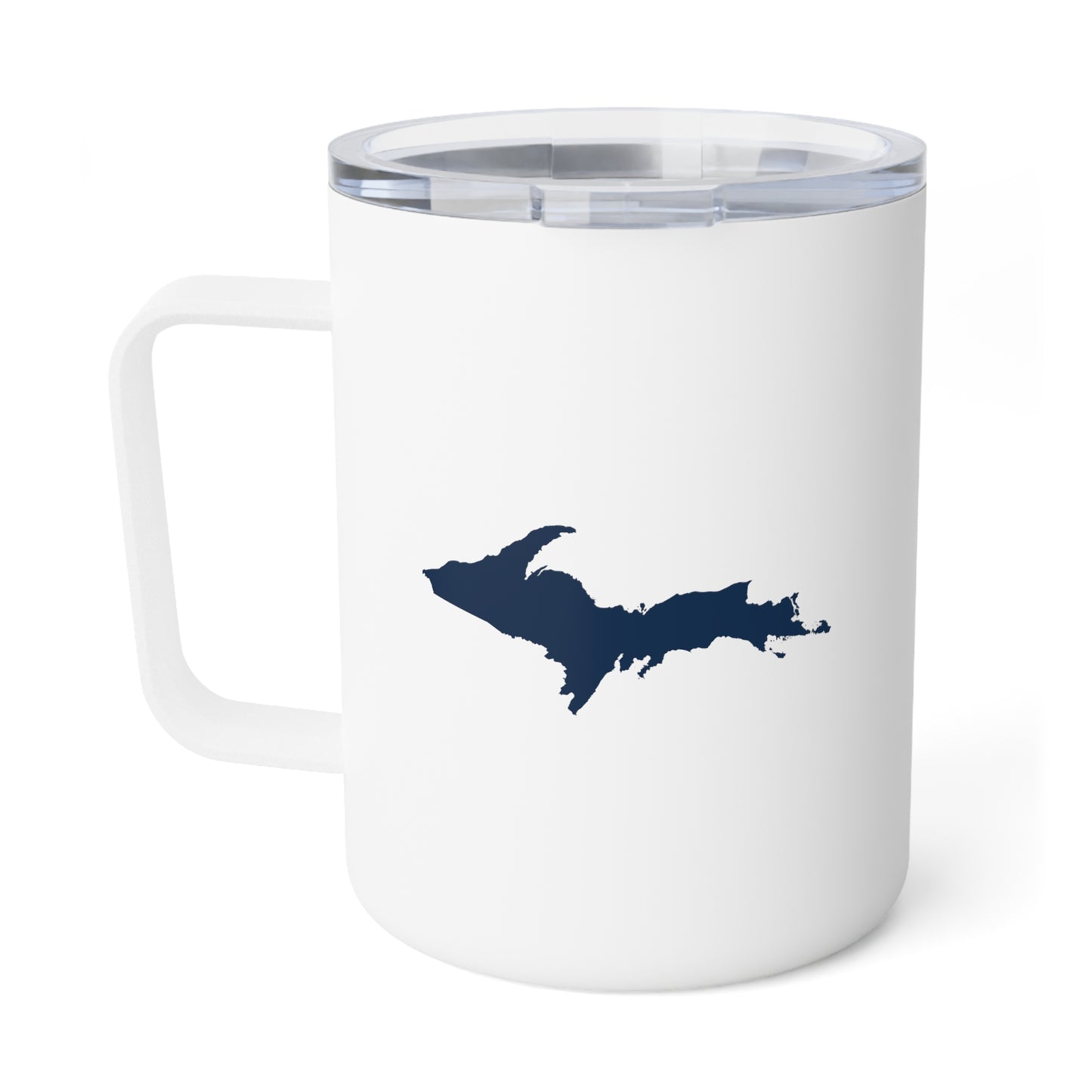 Michigan Upper Peninsula Insulated Mug (Navy Outline) | 10oz