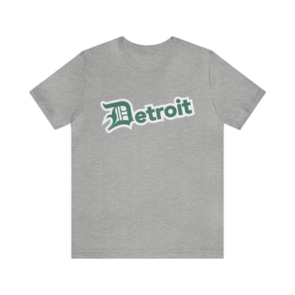 'Detroit' T-Shirt (Copper Green w/ Old English 'D') | Unisex Standard