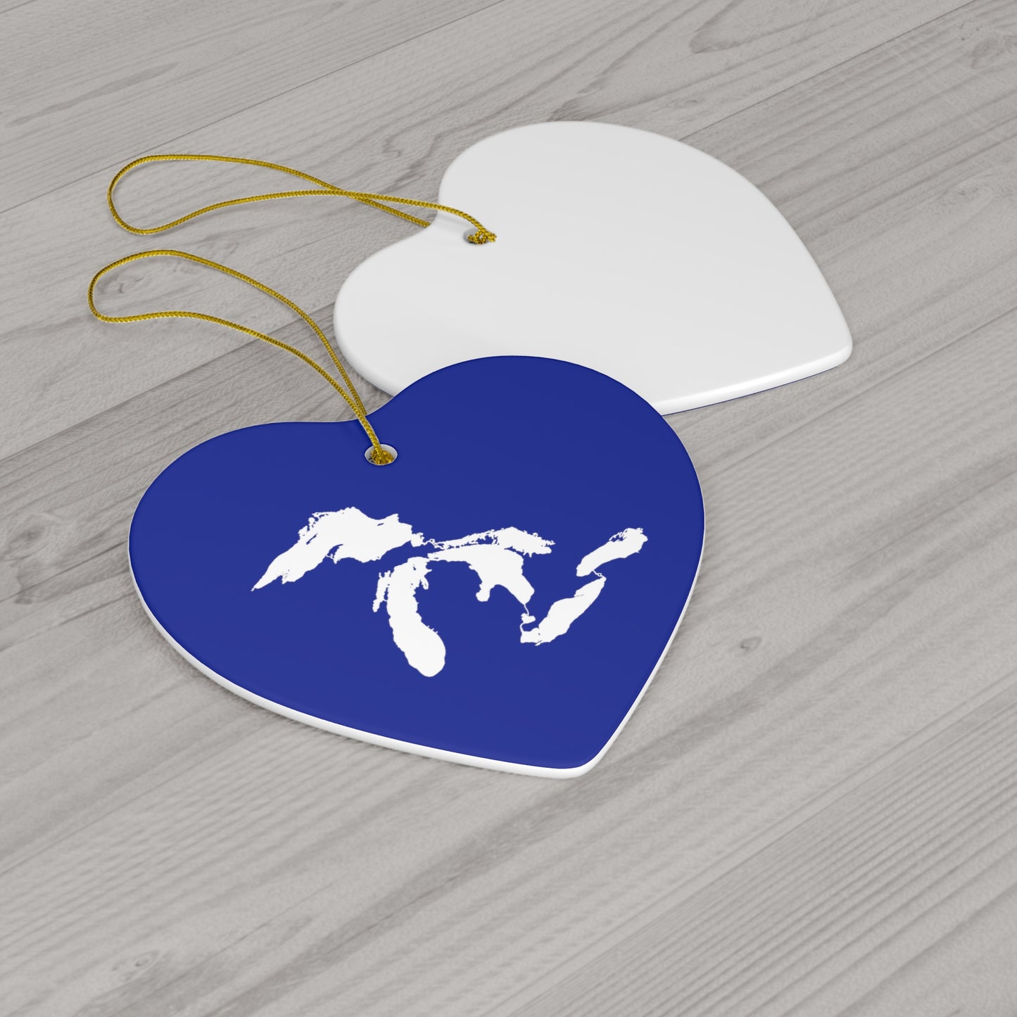 Great Lakes Christmas Ornament (Bourbon Blue) | Ceramic - 4 Shapes