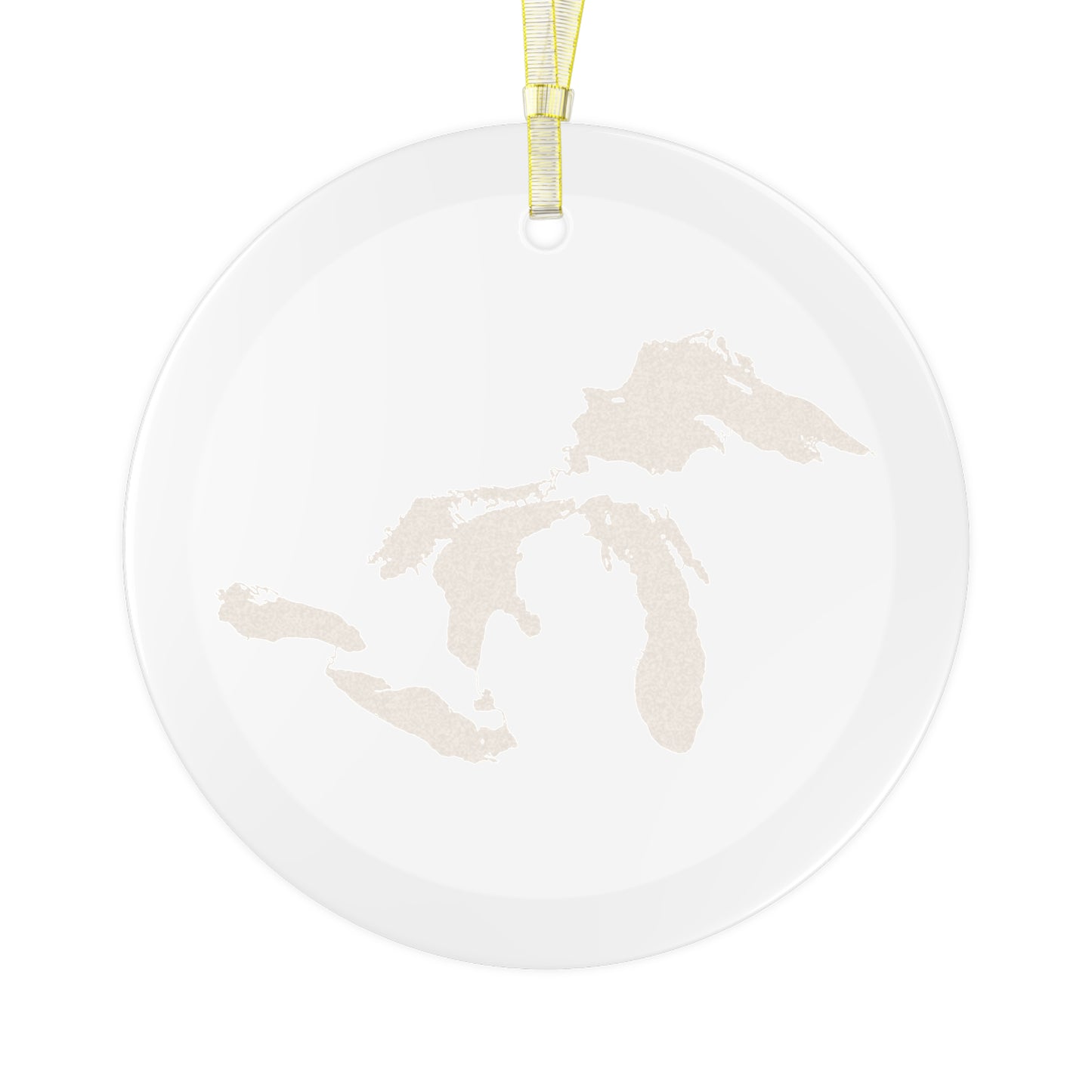 Great Lakes Christmas Ornament | Clear Glass - Gold