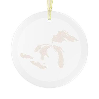 Great Lakes Christmas Ornament | Clear Glass - Gold