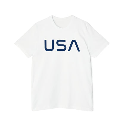 'USA' T-Shirt (Space Agency Font) | Made in USA