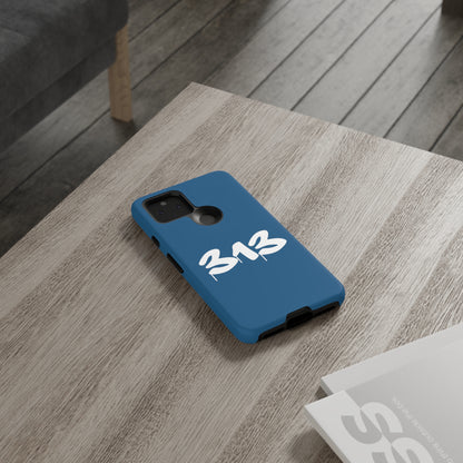 Detroit '313' Tough Phone Case (Blueberry Tag Font) | Samsung & Pixel Android