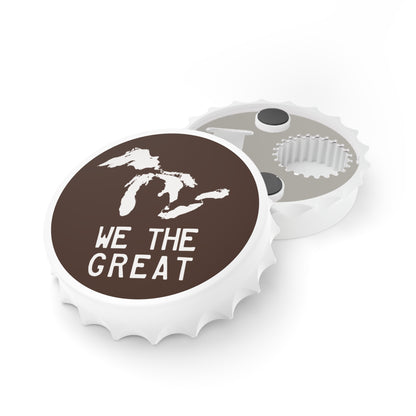 Great Lakes 'We The Great' Bottle Opener | Hickory Brown