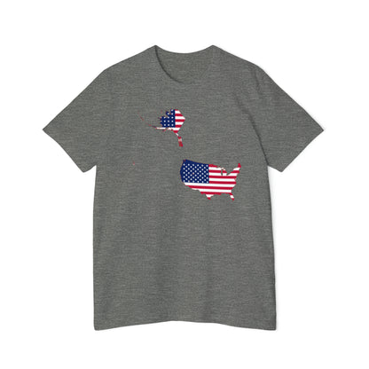 United States Flag Map T-Shirt (50 States To Scale) | Made in USA