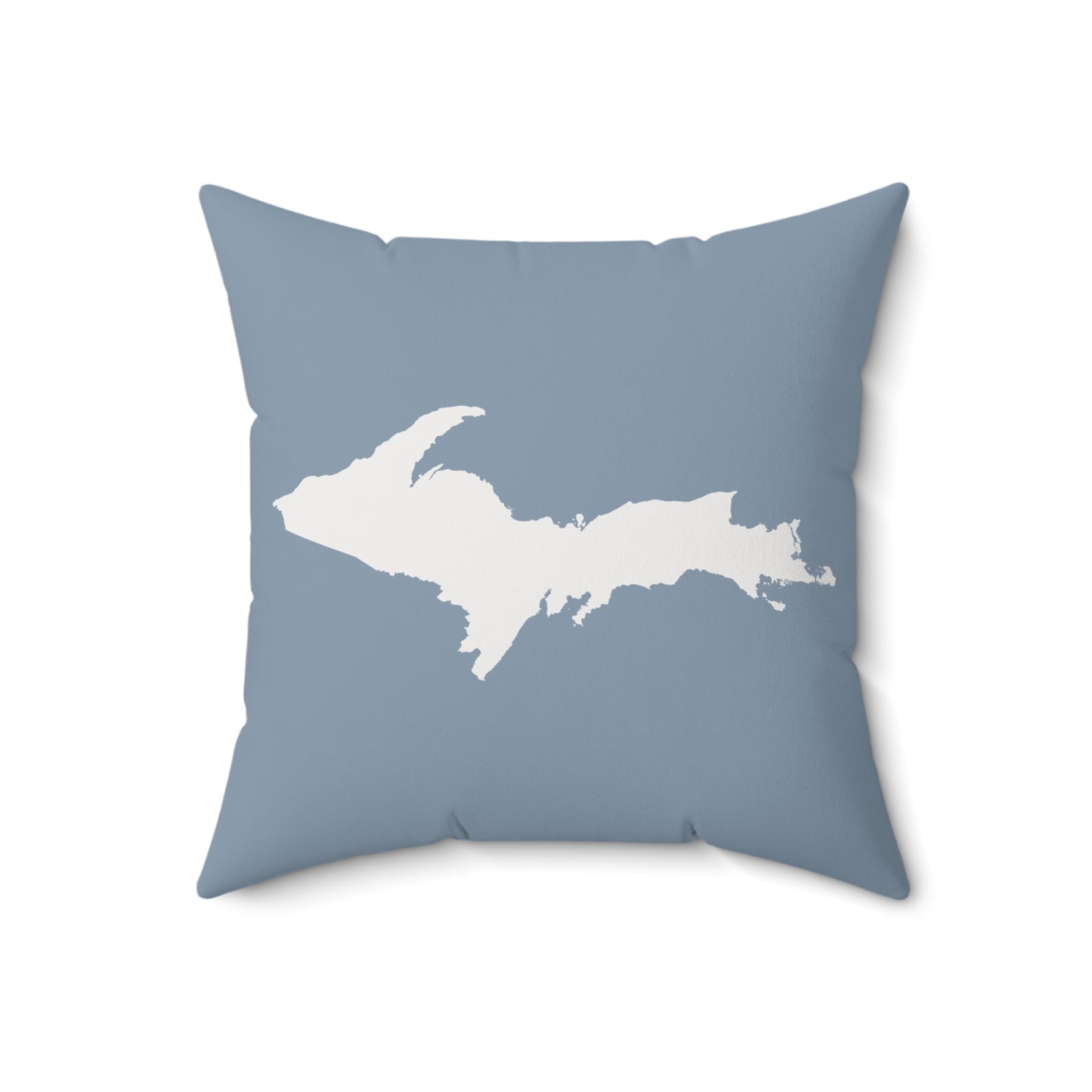 Michigan Upper Peninsula Accent Pillow (w/ UP Outline) | B-24 Grey