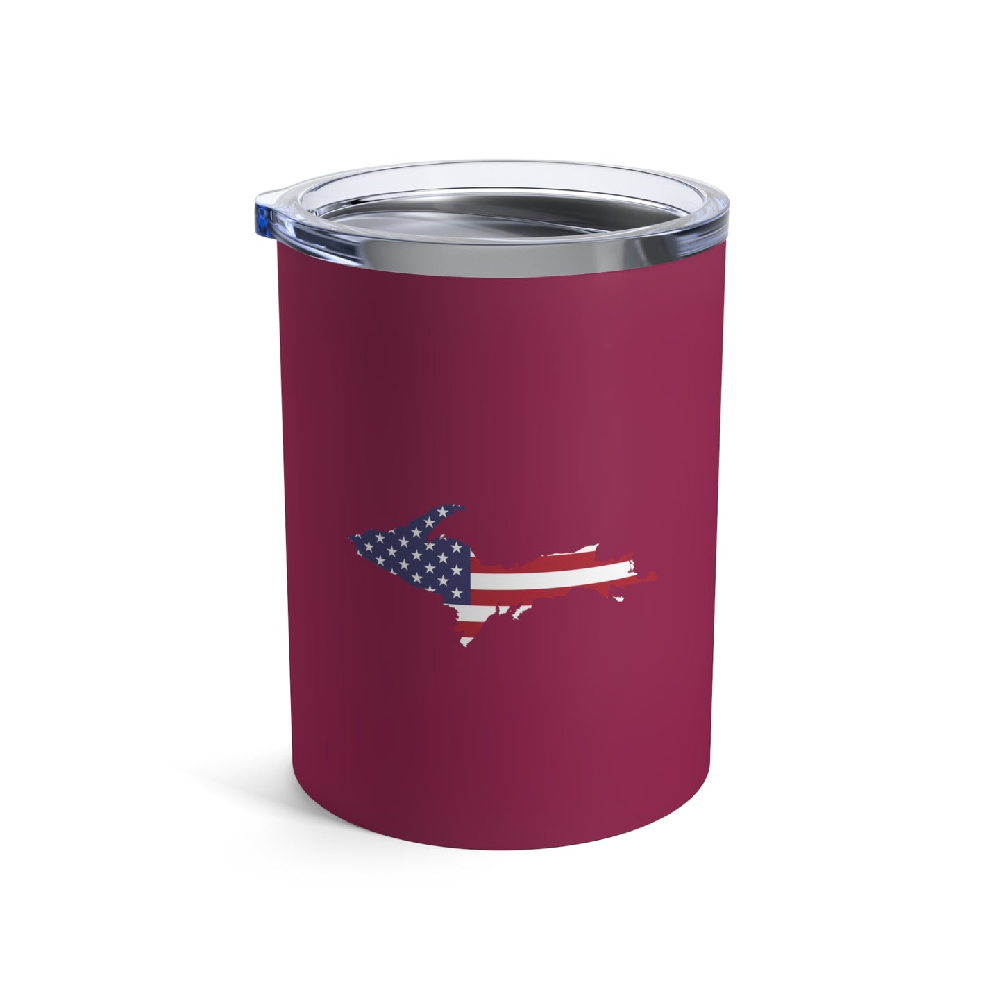 Michigan Upper Peninsula Tumbler (w/ UP USA Flag) | Ruby Red - 10oz