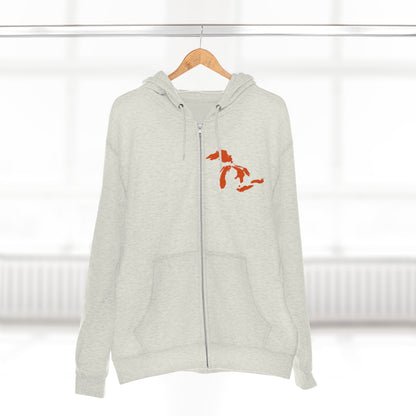 Great Lakes Hoodie (Maple Leaf Orange, Mini) | Unisex Full Zip