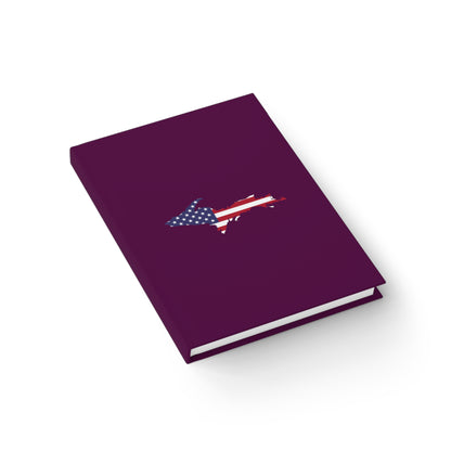 Michigan Upper Peninsula Blank Sketchbook (w/ UP USA Flag) | Tyrian Purple