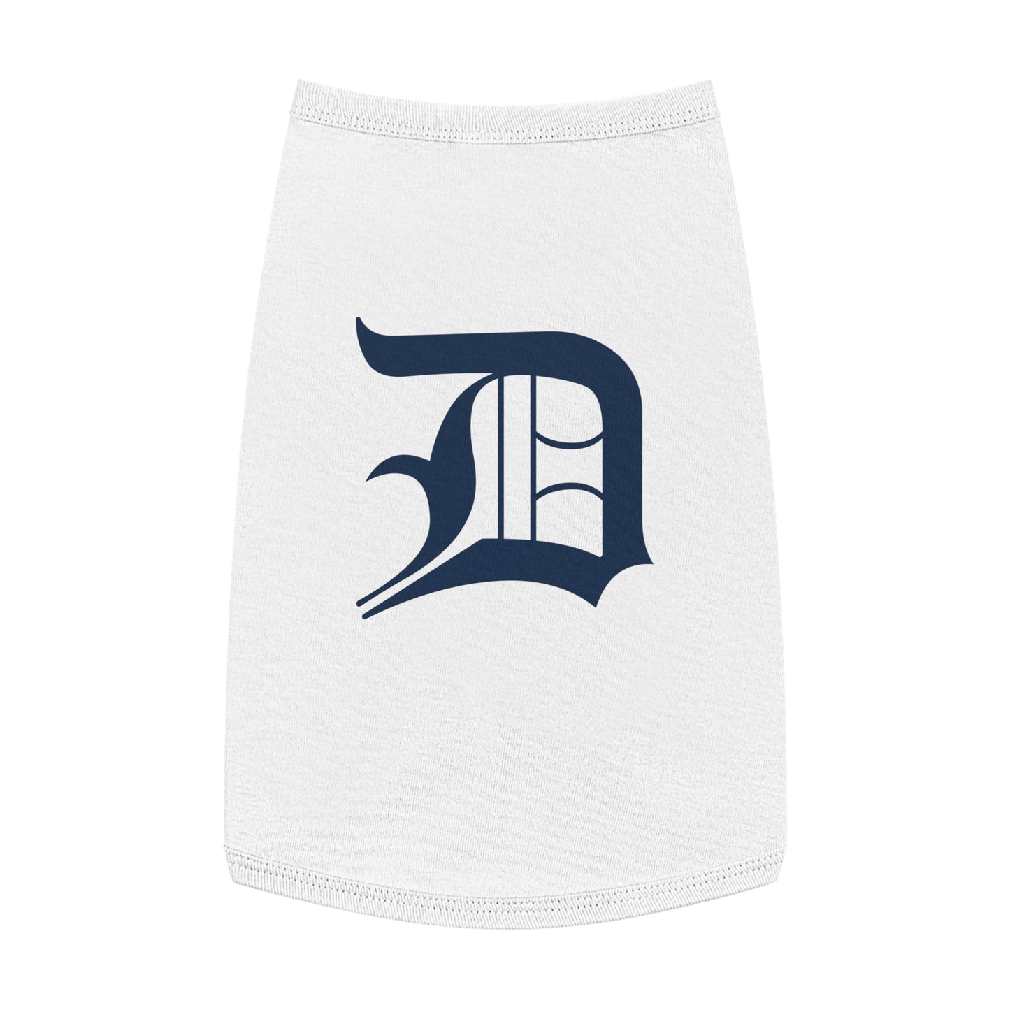 Detroit 'Old English D' Pet Tank Top | Navy