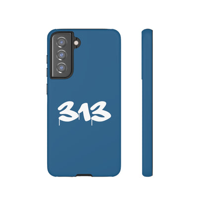 Detroit '313' Tough Phone Case (Blueberry Tag Font) | Samsung & Pixel Android