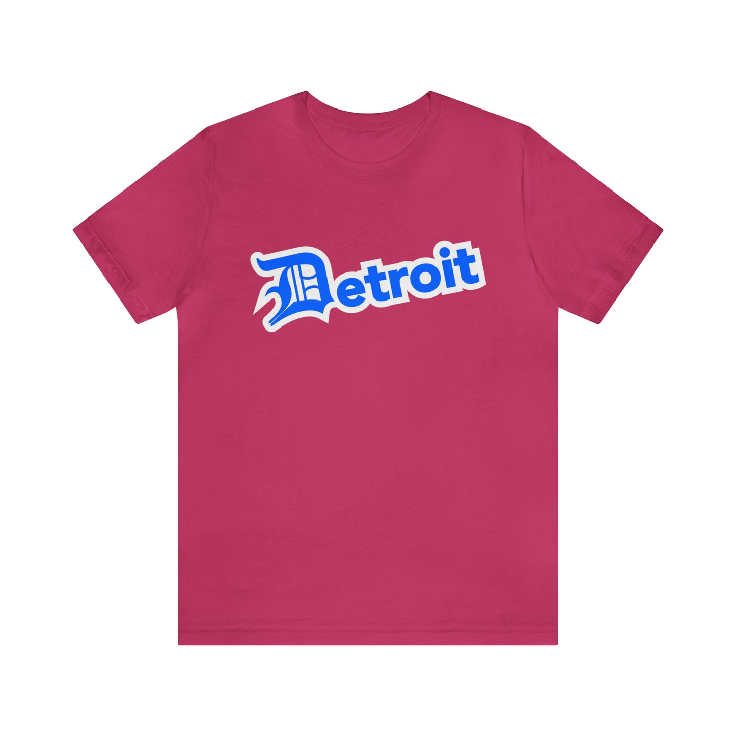 'Detroit' T-Shirt (MotorTown Blue w/ Old English 'D') | Unisex Standard