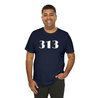 Detroit '313' T-Shirt (Art Deco Font) | Unisex Standard Fit