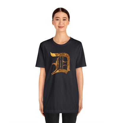 Detroit 'Old English D' T-Shirt (Gold Bullion Edition) | Unisex Standard