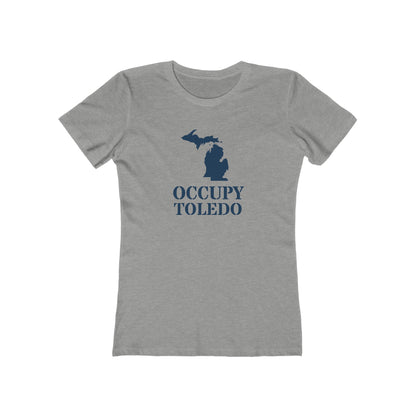 'Occupy Toledo' T-Shirt (w/ Corrected MI Outline) | Women's Boyfriend Cut