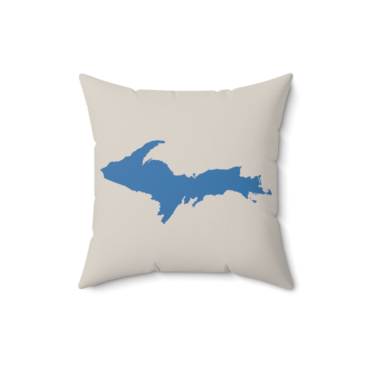 Michigan Upper Peninsula Accent Pillow (w/ UP Outline) | Canvas Color