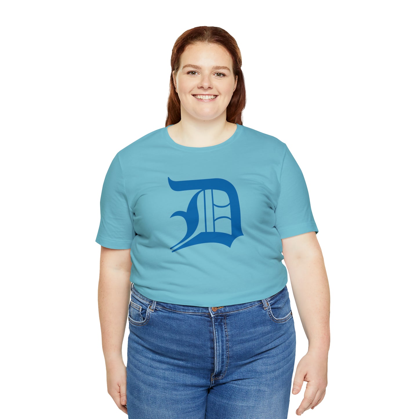 Detroit 'Old English D' T-Shirt (Azure) | Unisex Standard