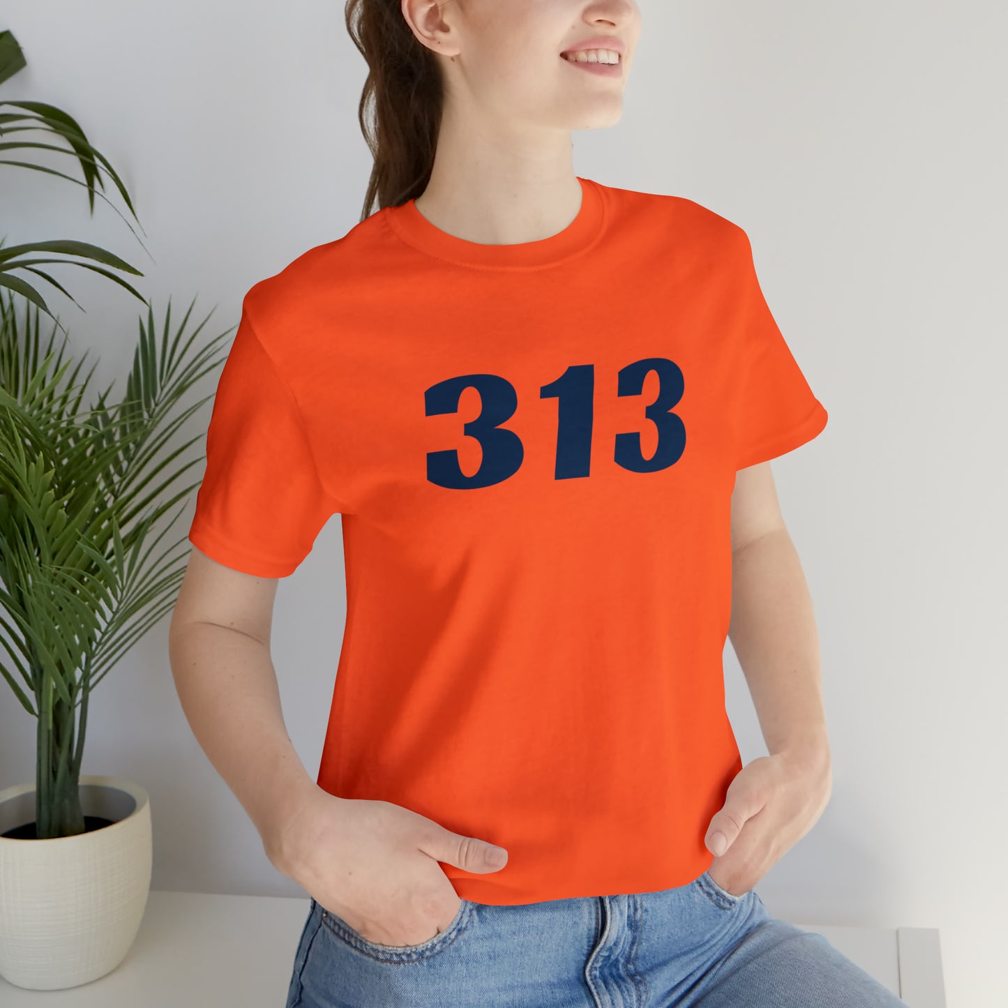 Detroit '313' T-Shirt (Racing Font) | Unisex Standard Fit