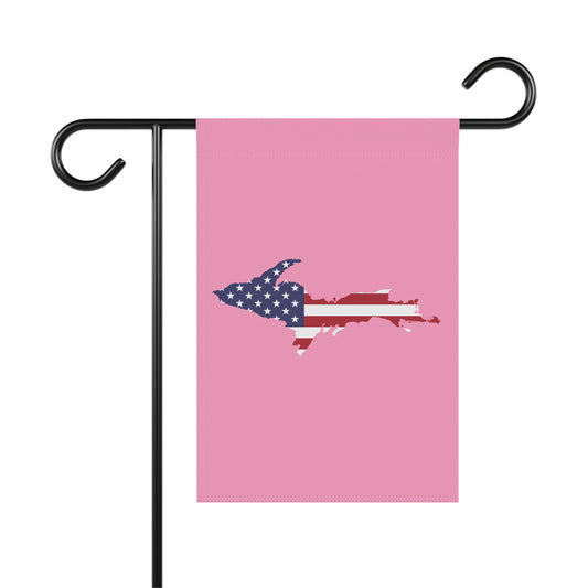 Michigan Upper Peninsula Home & Garden Flag (w/ UP USA Flag) | '67 Caddie Pink