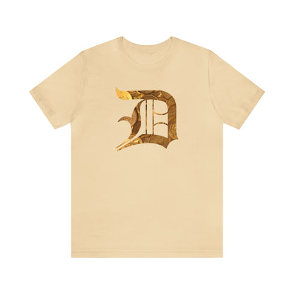 Detroit 'Old English D' T-Shirt (Gold Bullion Edition) | Unisex Standard