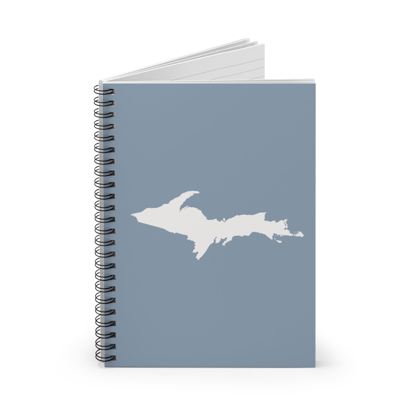 Michigan Upper Peninsula Spiral Notebook (w/ UP Outline) | B-24 Grey