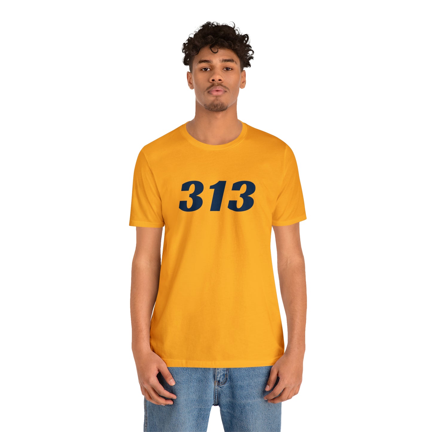 Detroit '313' T-Shirt (Racing Font) | Unisex Standard Fit