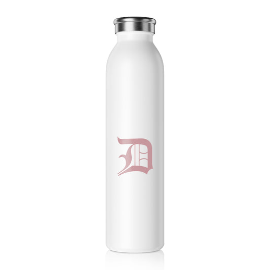 Detroit 'Old English D' Water Bottle (Cherry Blossom Pink) | 20oz Double-Walled