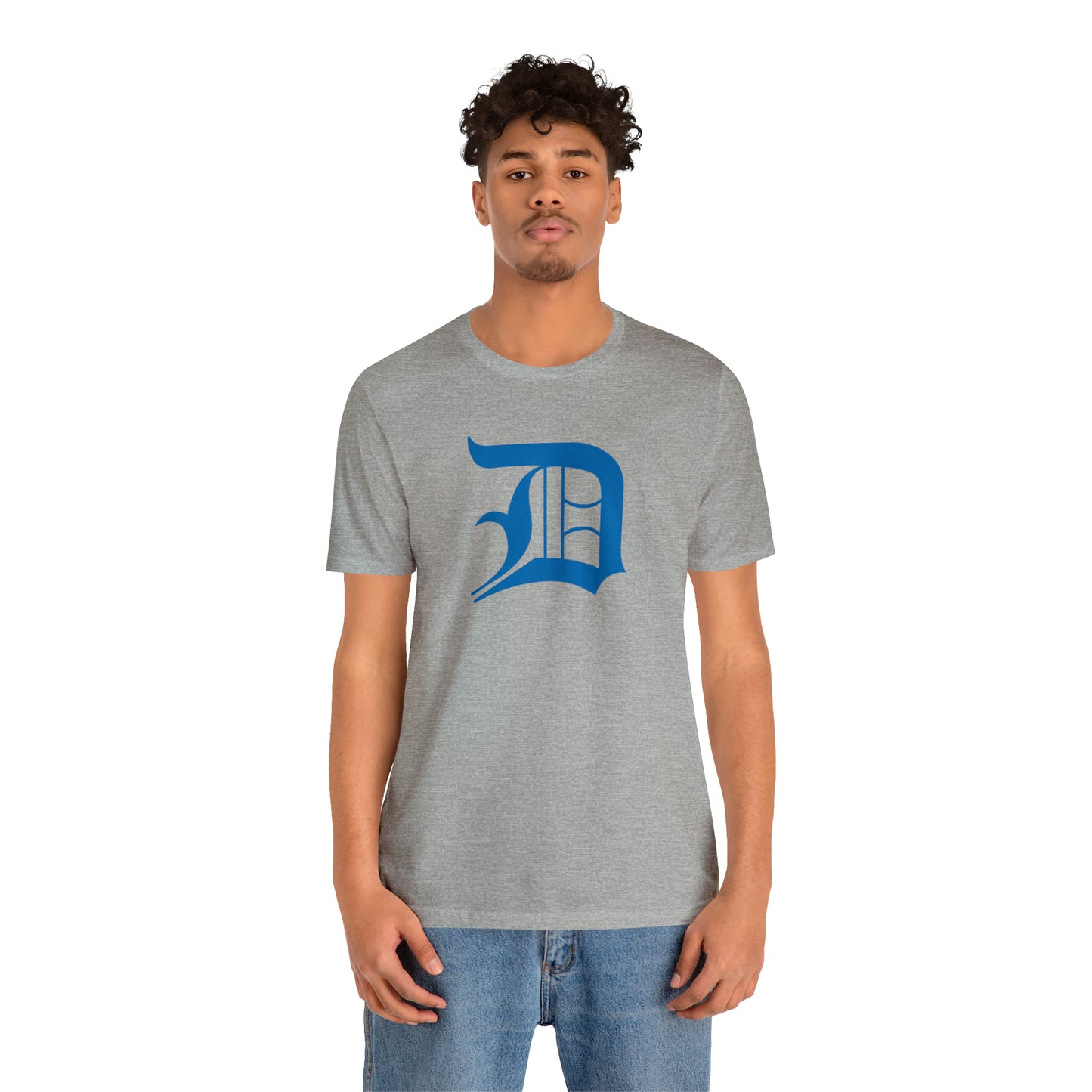 Detroit 'Old English D' T-Shirt (Azure) | Unisex Standard