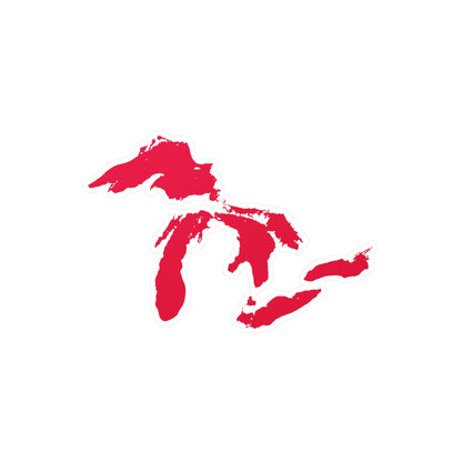 Great Lakes Kiss-Cut Windshield Decal | Lighthouse Red