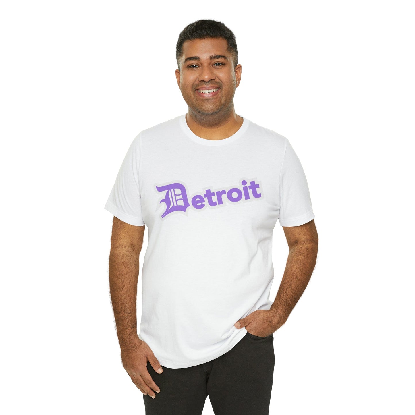 Detroit' T-Shirt (Lavender w/ Old English 'D') | Unisex Standard