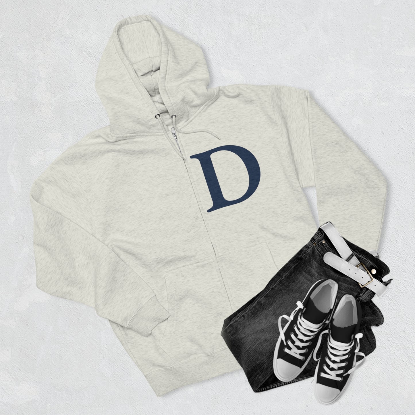 Detroit 'Old French D' Full-Zip Hoodie