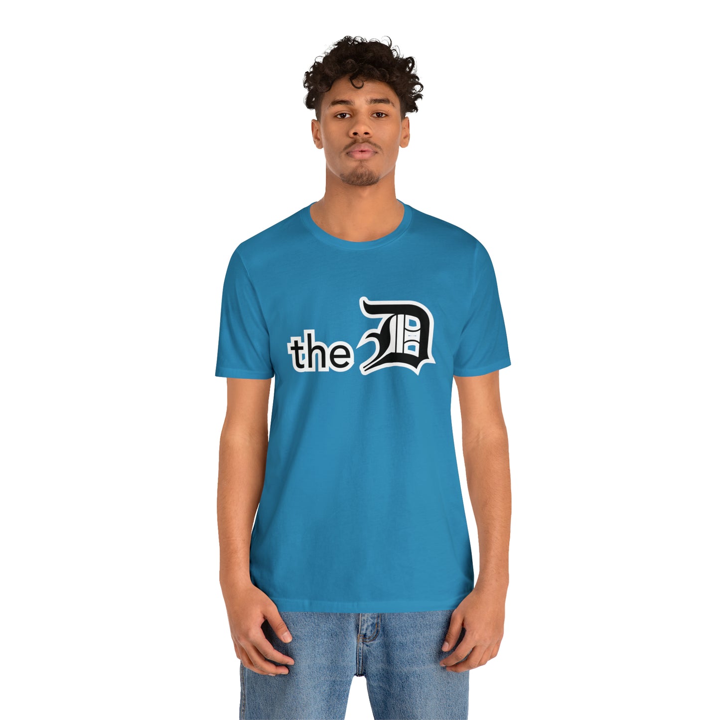 Detroit 'the D' T-Shirt (Black) | Unisex Standard