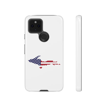 Michigan Upper Peninsula Tough Phone Case (w/ UP USA Flag Outline) | Samsung & Pixel Android