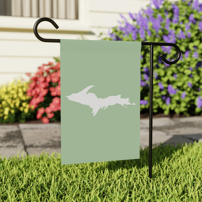 Michigan Upper Peninsula Home & Garden Flag (w/ UP Outline) | Tea Green