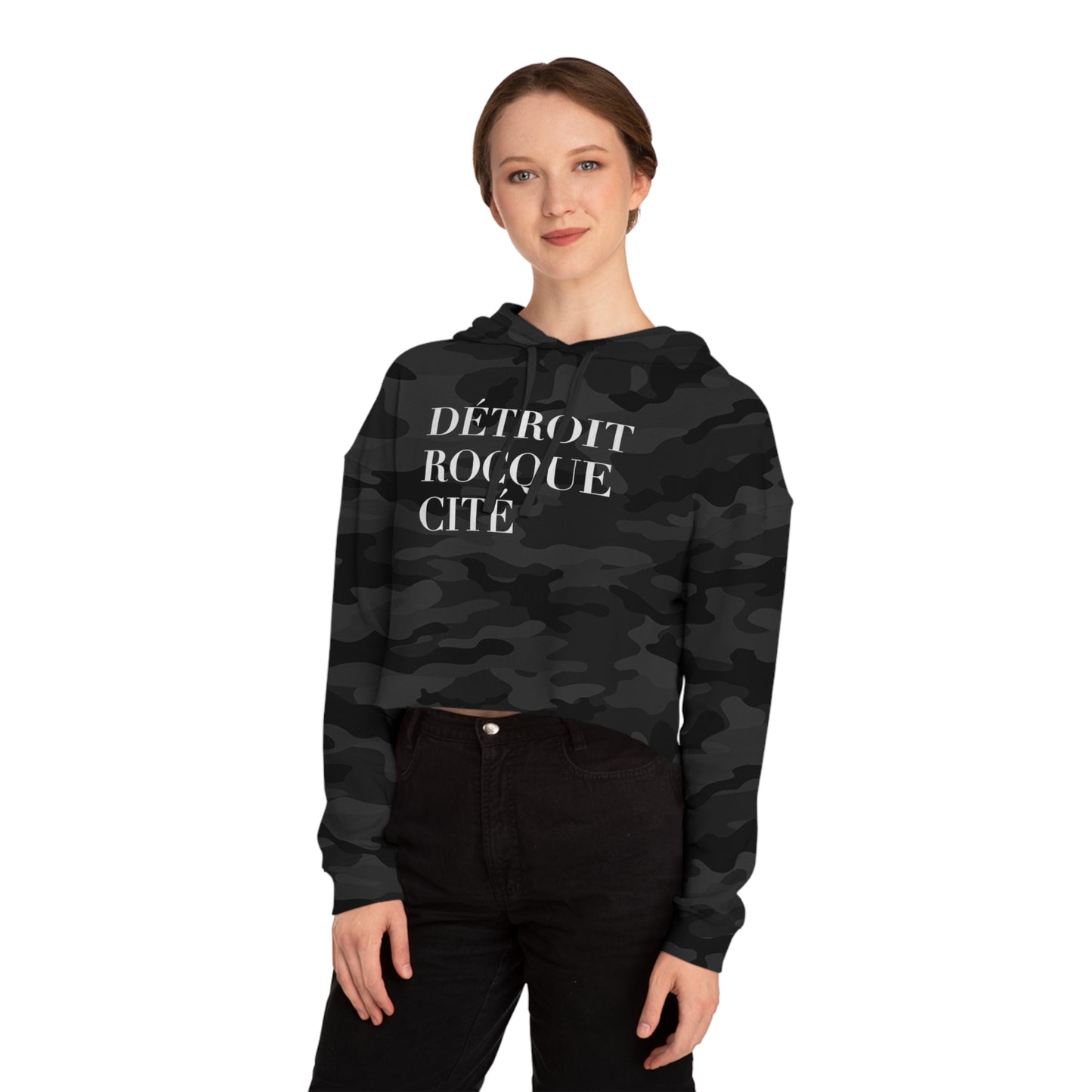 'Détroit Rocque Cité' Hoodie | Cropped Lightweight