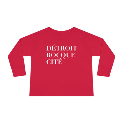 'Détroit Rocque Cité' T-Shirt | Toddler Long Sleeve