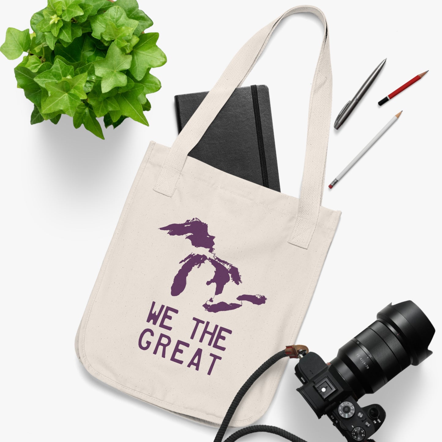 Great Lakes 'We The Great' Heavy Tote | Plum