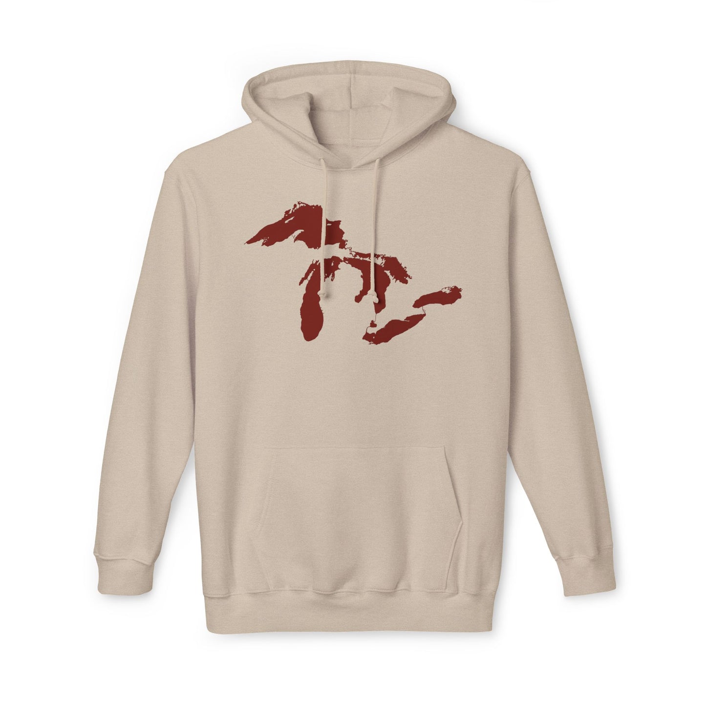 Great Lakes Ultrapremium Hoodie | Made in USA - Cherryland Red