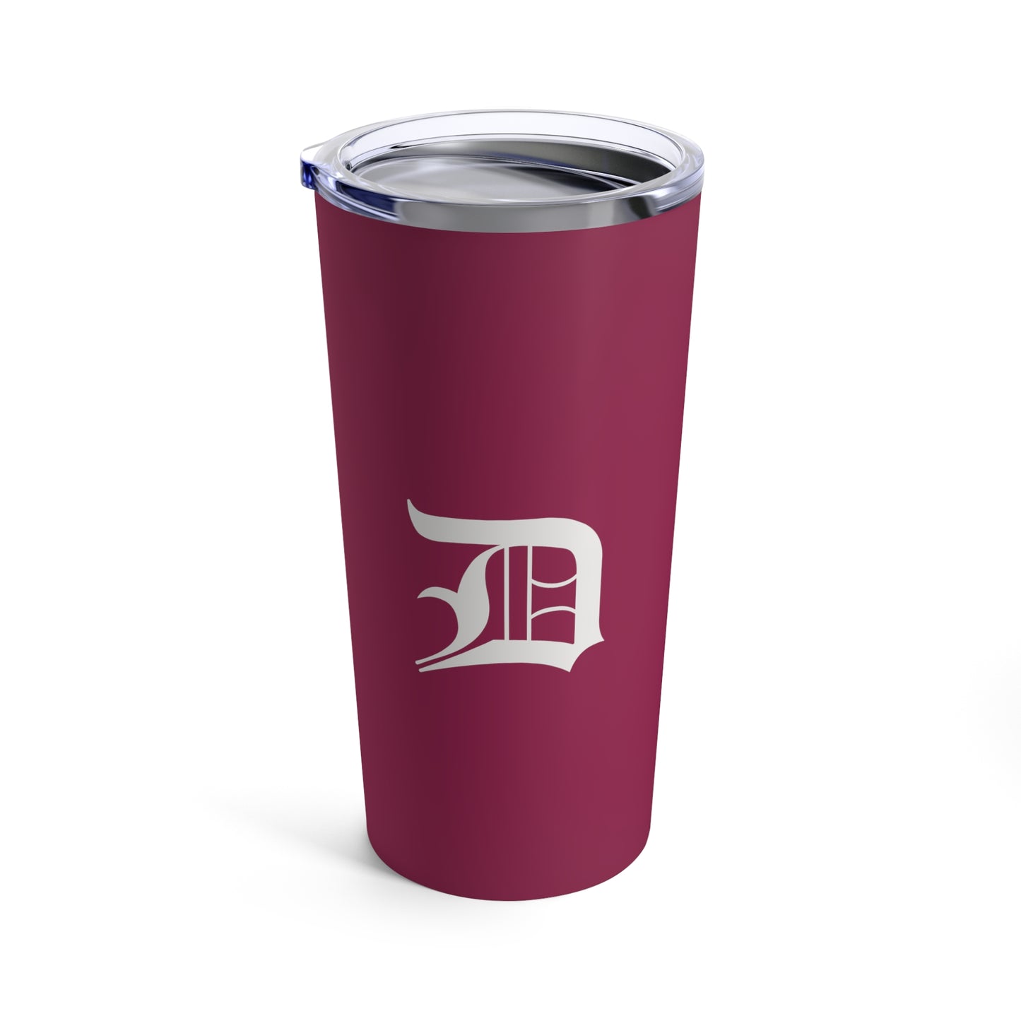 Detroit 'Old English D' Tumbler | Ruby Red - 20oz