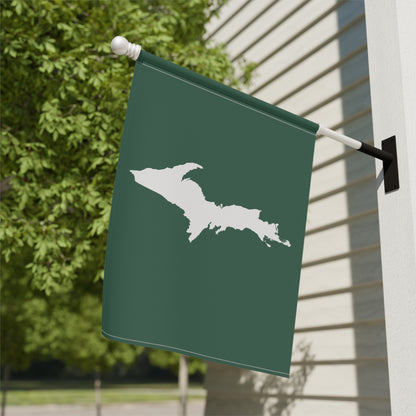 Michigan Upper Peninsula Home & Garden Flag (w/ UP Outline) | Ginger Ale Green