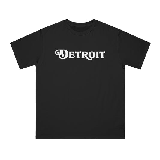 'Detroit' T-Shirt (Sloped Serif Font) | Unisex Organic