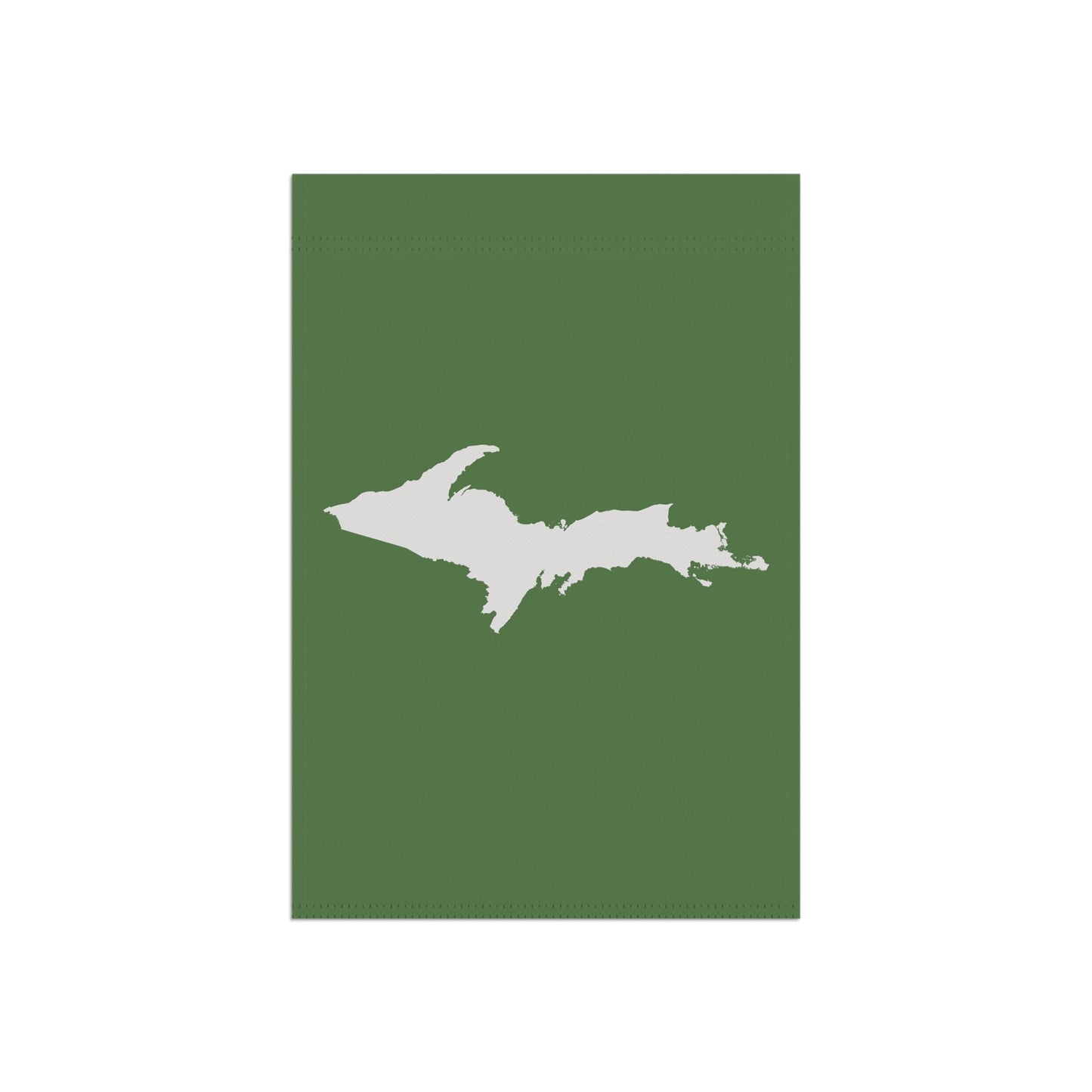 Michigan Upper Peninsula Home & Garden Flag (w/ UP Outline) | Pine Green