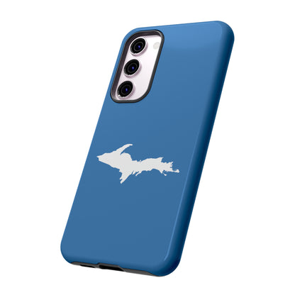 Michigan Upper Peninsula Tough Phone Case (Lake Superior Blue w/ UP Outline) | Samsung & Pixel Android