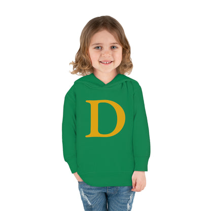 Detroit 'Old French D' Hoodie (Gold Full Body Outline) | Unisex Toddler