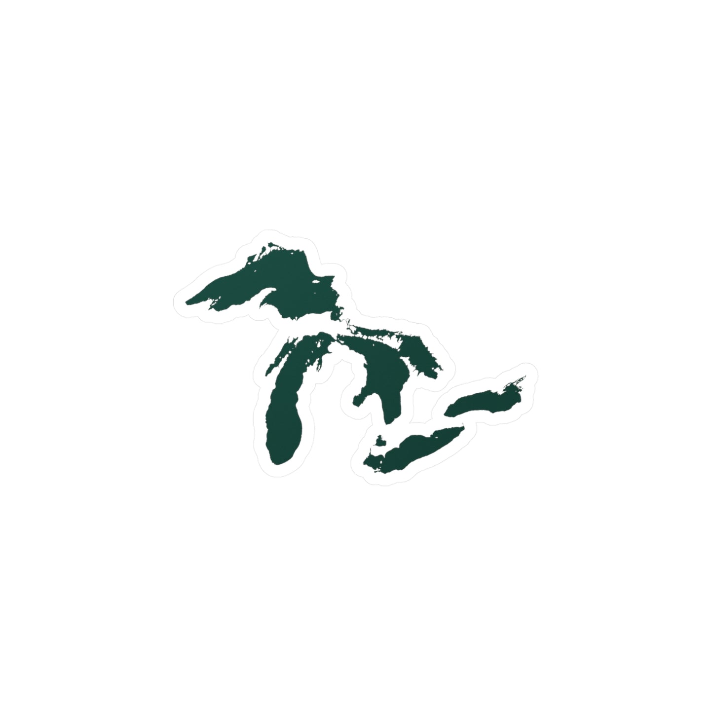 Great Lakes Kiss-Cut Windshield Decal | Laconic Green