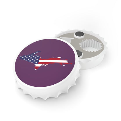 Michigan Upper Peninsula Bottle Opener (w/ UP USA Flag ) | Plum