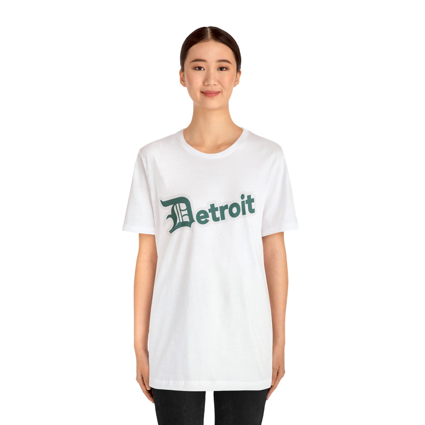 'Detroit' T-Shirt (Copper Green w/ Old English 'D') | Unisex Standard